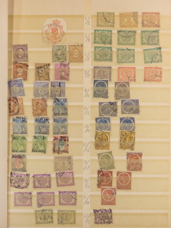 NED.INDIË - AVONTUURLIJK kavel, STEMPELS, veel zegels (K84), Postzegels en Munten, Postzegels | Volle albums en Verzamelingen