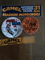 Stickers motorcross, Camel e.a., Verzamelen, Ophalen, Gebruikt, Sport