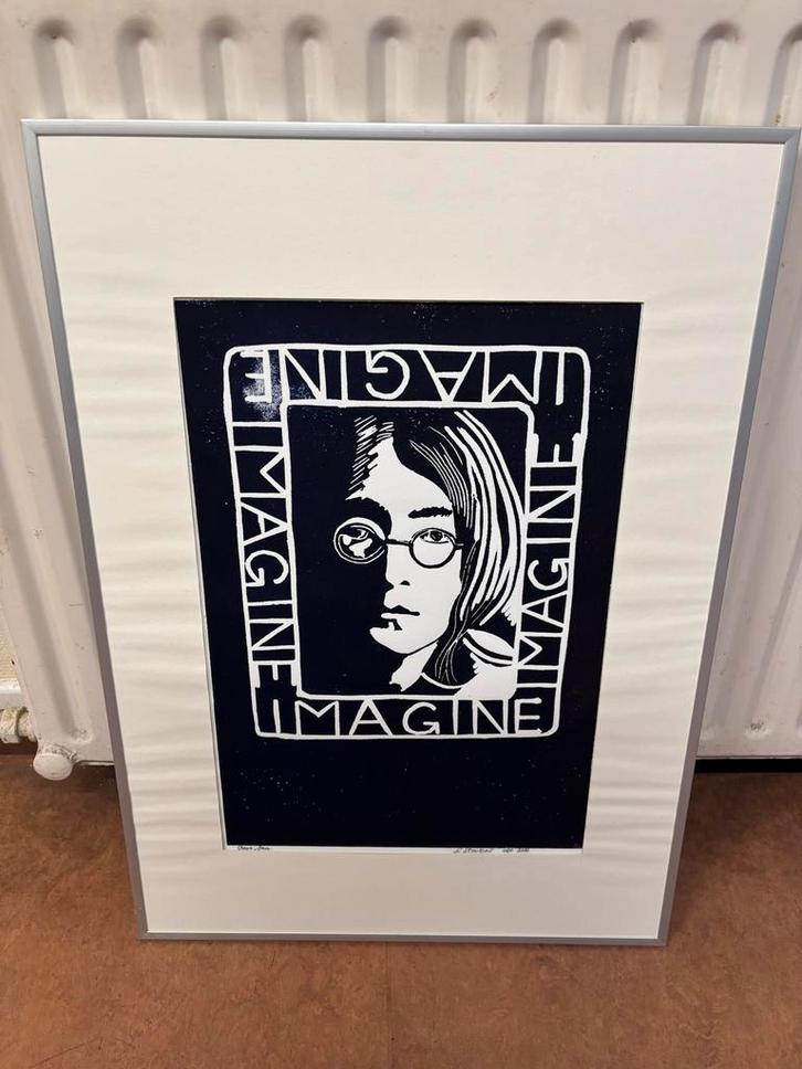 Twee gesigneerde zeefdrukken, Antiek en Kunst, Kunst | Litho's en Zeefdrukken, Ophalen