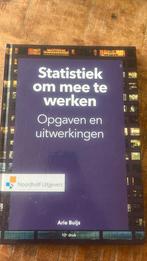 statistiek om mee te werken, opgaven en uitwerkingen, Zo goed als nieuw, A. Buijs, Beta, HBO