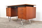 Vintage Tijsseling bureau teak buro mid century jaren 60, Huis en Inrichting, Bureaus, Ophalen of Verzenden, Gebruikt