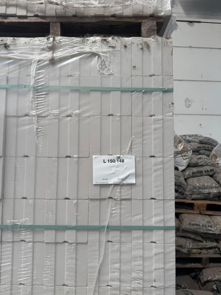 Grote partij kalkzandsteenblokken, Doe-het-zelf en Verbouw, Metselstenen, Nieuw, Kalkzandstenen, Ophalen of Verzenden