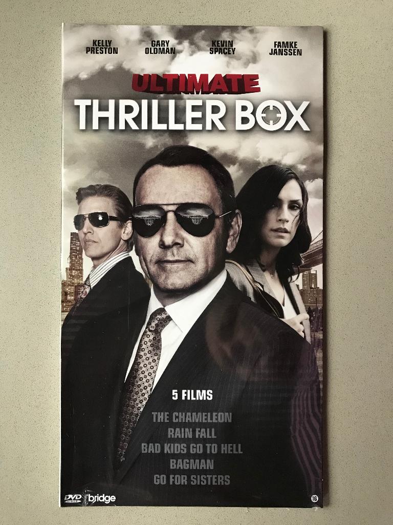 Ultimate Thriller box 5 films NIEUW in folie, Vanaf 16 jaar, Ophalen, Nieuw in verpakking, Detective en Krimi