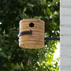 Fly Inn – Wand vogelhuisje met ophangbeugel – Bamboe Staal, Ophalen of Verzenden, Nieuw