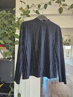 Blauw glanzende top met turtle neck M Jacqueline de Jong, Maat 38/40 (M), Blauw, Ophalen of Verzenden, Zo goed als nieuw