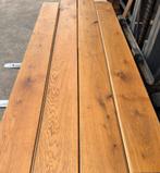 Eiken vloer 34 m2 massieve vloerdelen 17,5cm breed 1,9cm dik, Ophalen, Gebruikt, Vloerdelen of -planken, 10 m² of meer