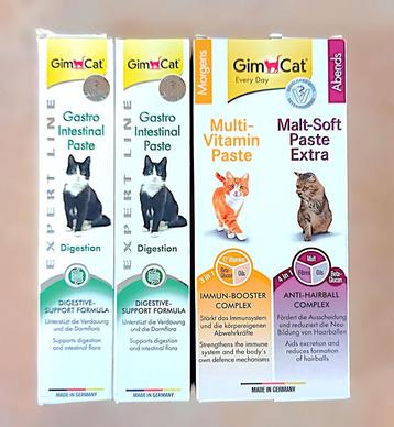 4x tube Gimcat pasta (van 50 gram) - diverse soorten beschikbaar voor biedingen