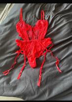 Lounge Mila intimates bodysuit lingerie rood maat XS, Lounge, Ophalen of Verzenden, Rood, Body of Korset