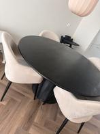 Eettafel van Maison du monde zwart, Gebruikt, 200 cm of meer, Rechthoekig, 50 tot 100 cm