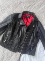 Leather biker jacket van Tigha, Maat 42/44 (L), Tigha, Zo goed als nieuw, Zwart
