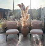 WOOOD - Lowie fauteuil naturel/zwart, Ophalen, Stof, 50 tot 75 cm