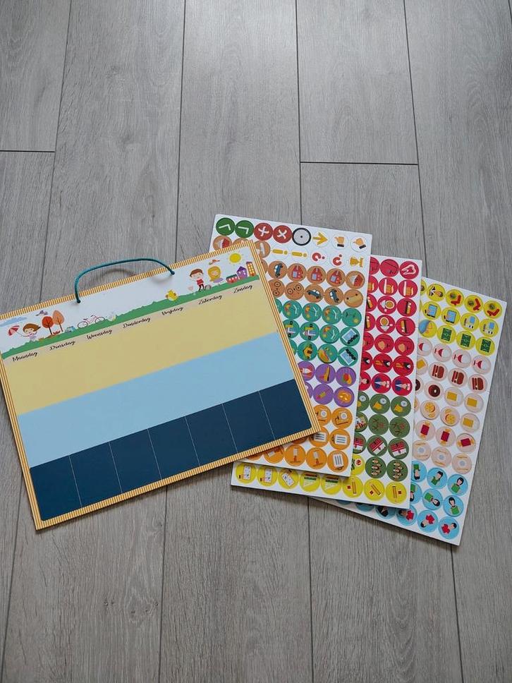 Magnetisch planbord voor en met kinderen, Kinderen en Baby's, Speelgoed | Educatief en Creatief, Zo goed als nieuw, Ophalen of Verzenden