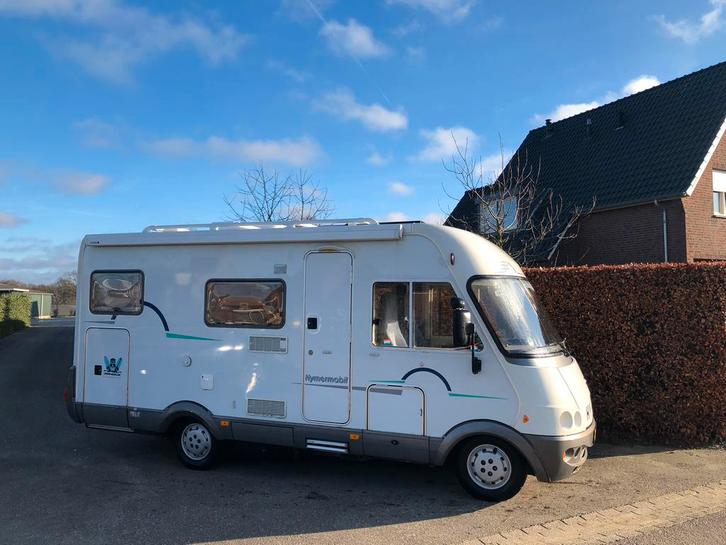 Hymer B524 2.8JTD Bj 2003 107dkm Hefbed Vastbed XL garage, Caravans en Kamperen, Campers, Particulier, tot en met 4, Integraal