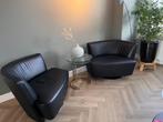 2 design fauteuils Walter Knoll, Huis en Inrichting, Fauteuils, Ophalen, Gebruikt, Minder dan 75 cm, Leer