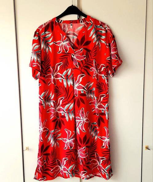 HEMA FLEURIGE JURK, Kleding | Dames, Jurken, Zo goed als nieuw, Maat 42/44 (L), Ophalen of Verzenden