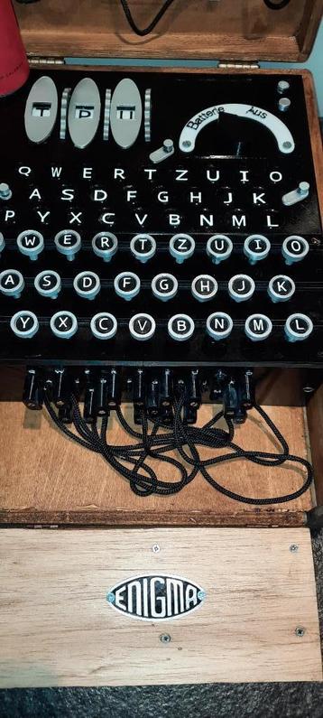 Wehrmacht Luftwaffe Kriegsmarine geheim enigma machine WO2 beschikbaar voor biedingen