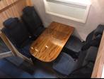 Donkerblauwe stoelen 3p gordel oldtimer zelfbouw camper bus, Caravans en Kamperen, Camper-accessoires, Ophalen of Verzenden