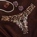 Dames luipaard g-string tijger panter string ondergoed slip, Verzenden, Bruin, String