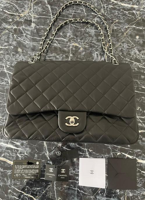 Chanel Timeless zwart leer !!!ZO GOED ALS NIEUW !!!, Sieraden, Tassen en Uiterlijk, Tassen | Damestassen, Zo goed als nieuw, Zwart