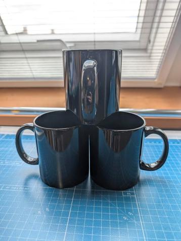 99 zwarte mokken (sublimatie/transfer mokken)  beschikbaar voor biedingen