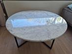 Aime Te salontafel, marmer, carrara, Ophalen, Gebruikt, 50 tot 100 cm, Rond