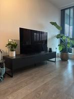 Tv meubel Malaga Leenbakker zwart 190x43x48., 100 tot 150 cm, Ophalen of Verzenden, Zo goed als nieuw, Minder dan 100 cm