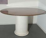 Vintage design jaren 70 natuurstenen tafel, Ophalen, Gebruikt, Rechthoekig, 100 tot 150 cm