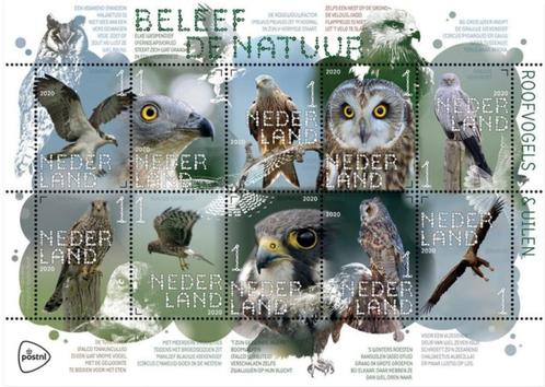 Nederland NVPH nr 3812/21 postfris Roofvogels 2020, Postzegels en Munten, Postzegels | Nederland, Postfris, Na 1940, Ophalen of Verzenden