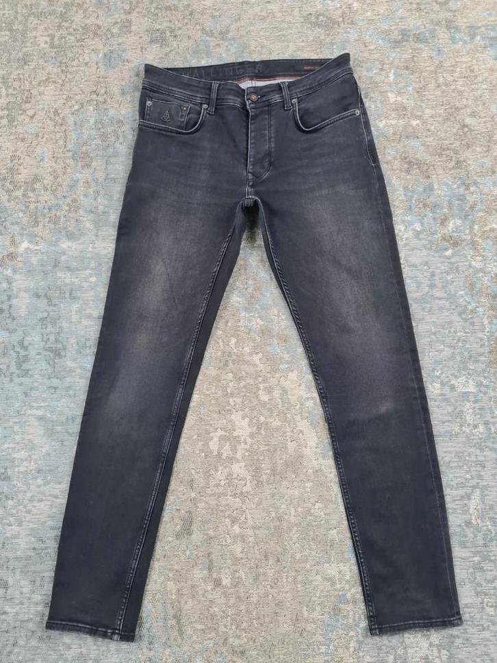 HALLINGER Harper Slim W31 L32 Slim STRETCH Bronno3132 Grijs, Kleding | Heren, Spijkerbroeken en Jeans, Zo goed als nieuw, W32 (confectie 46) of kleiner