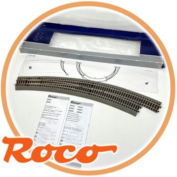 H0 - Roco - Slanke gebogen wissel rechts beschikbaar voor biedingen