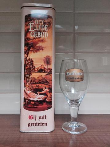 Het Elfde gebod bierglas en bierblik beschikbaar voor biedingen