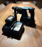 Accu Combihamer Makita DHR242 - 2 Accu's + Lader, Doe-het-zelf en Verbouw, Gereedschap | Boormachines, Boor- en/of Breekhamer