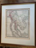 Fraaie grote gravure Zuid Oost Azie 1841 62 x 53 cm., Ophalen of Verzenden