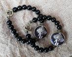Super gave armbanden versierd metv een grote Ganesha kraal., Overige materialen, Zwart, Nieuw, Ophalen of Verzenden
