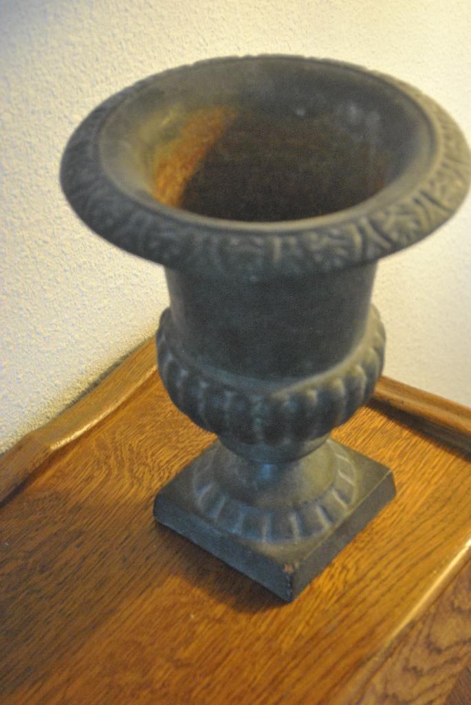 Franse vaas, gietijzer, brocante, Ophalen of Verzenden