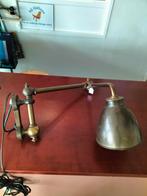 Vintage messing scheepslamp / kaartleeslamp, Gebruikt, Ophalen of Verzenden, Onbekend, Metaal