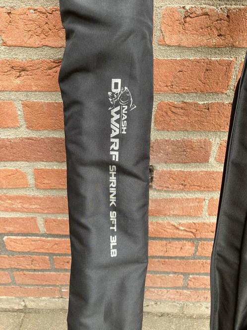 2 hagelnieuwe Nash Dwarf Shrink 9ft 3 lb, Watersport en Boten, Hengelsport | Karpervissen, Nieuw, Werphengel, Ophalen