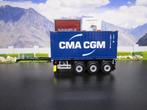 Wsi 04-2083 & 03-1010 CMA CGM 20FT Container & Chassis, Hobby en Vrije tijd, Modelauto's | 1:50, Ophalen, Nieuw, Bus of Vrachtwagen