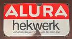 Emaille Bord Alura Hekwerk Noordwijkerhout, Ophalen of Verzenden, Gebruikt, Reclamebord