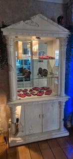 Fossiele vitrine kast, Ophalen, 100 tot 150 cm, Zo goed als nieuw, 150 tot 200 cm