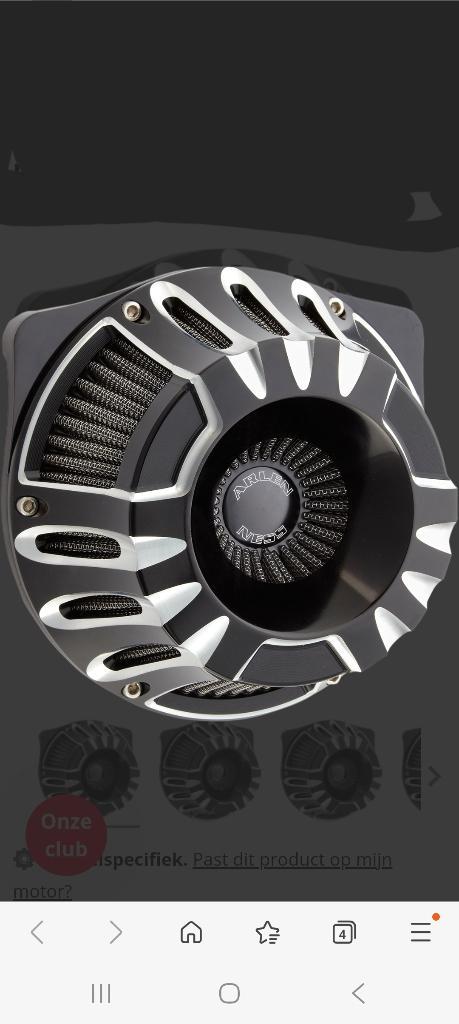 Arlen Ness luchtfilter harley davidson M8, Motoren, Onderdelen | Harley-Davidson, Gebruikt, Ophalen of Verzenden