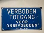 Antiek metalen bord., Antiek en Kunst, Antiek | Emaille, Ophalen of Verzenden