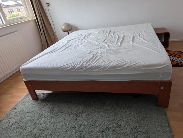 Auping Auronde Kersenhout 180x200 Elektrisch, Huis en Inrichting, Slaapkamer | Bedden, Ophalen of Verzenden