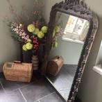 Hele grote antiek franse spiegel, loodzwaar,ophalen,19e eeuw, Ophalen, Rechthoekig