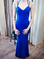 Mooie blauwe galajurk / avondjurk - 1x gedragen, Maat 38/40 (M), Blauw, Ophalen of Verzenden, Zo goed als nieuw