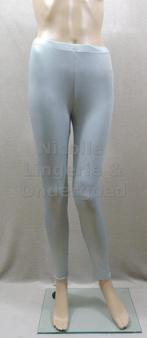 Legging Leather Look Zilver-Grijs One Size Wetlook (012), Nieuw, Nicolle_Lingerie, Grijs, Ophalen of Verzenden