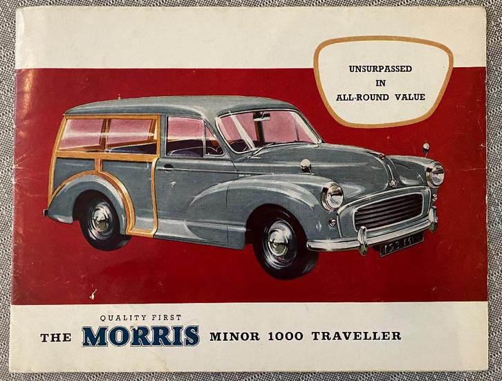 Originele Engelstalige folder Morris Minor traveller, Boeken, Auto's | Folders en Tijdschriften, Gelezen, Overige merken, Ophalen of Verzenden