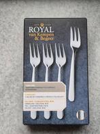 Royal van Kempen & Begeer Taartvorkjes - 4-delig, Huis en Inrichting, Keuken | Bestek, Nieuw, Ophalen of Verzenden, Rvs of Chroom