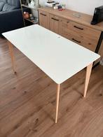 Maison du Monde Bureau - Wit met Houten Poten, Ophalen, Zo goed als nieuw, Bureau