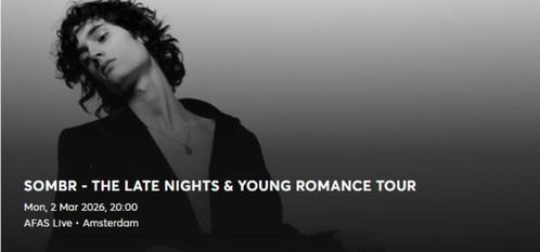 Sombr | Afas Amsterdam | 2 maart 2026 | staanplaatsen, Tickets en Kaartjes, Concerten | Pop, Drie personen of meer, Maart